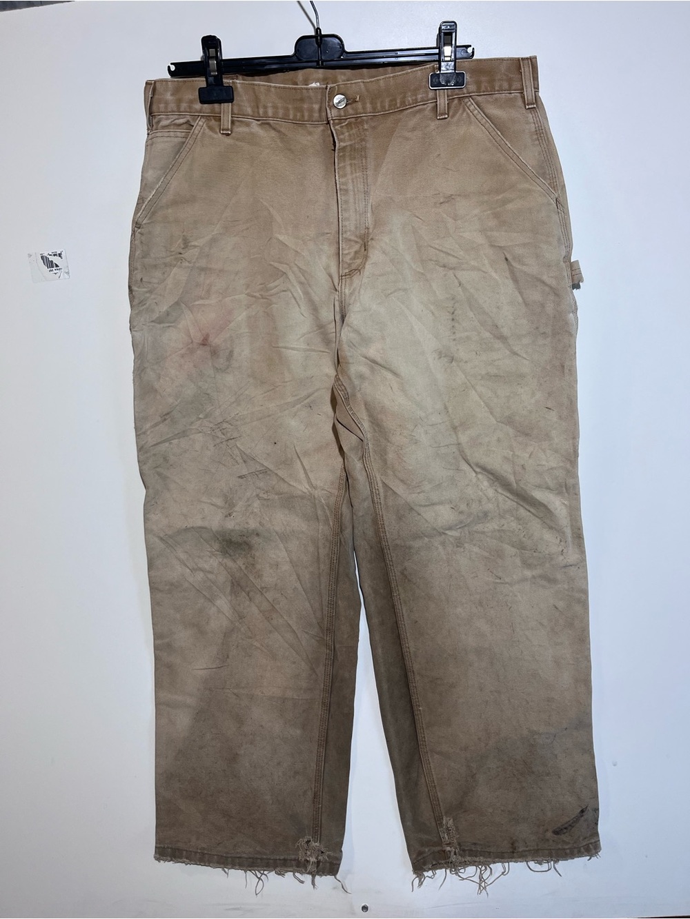 Carhartt Men's distressed pants sz 38x30 Brown